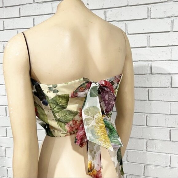 Geisha Designs Women’s Asymmetric Organza Corset Top - Picture 8 of 14